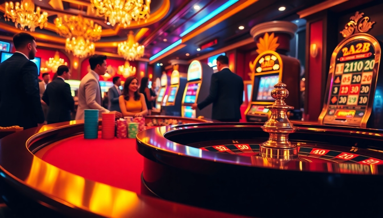 123B Đăng nhập provides an exciting gateway to the thrilling casino experience, featuring a roulette table alive with action.